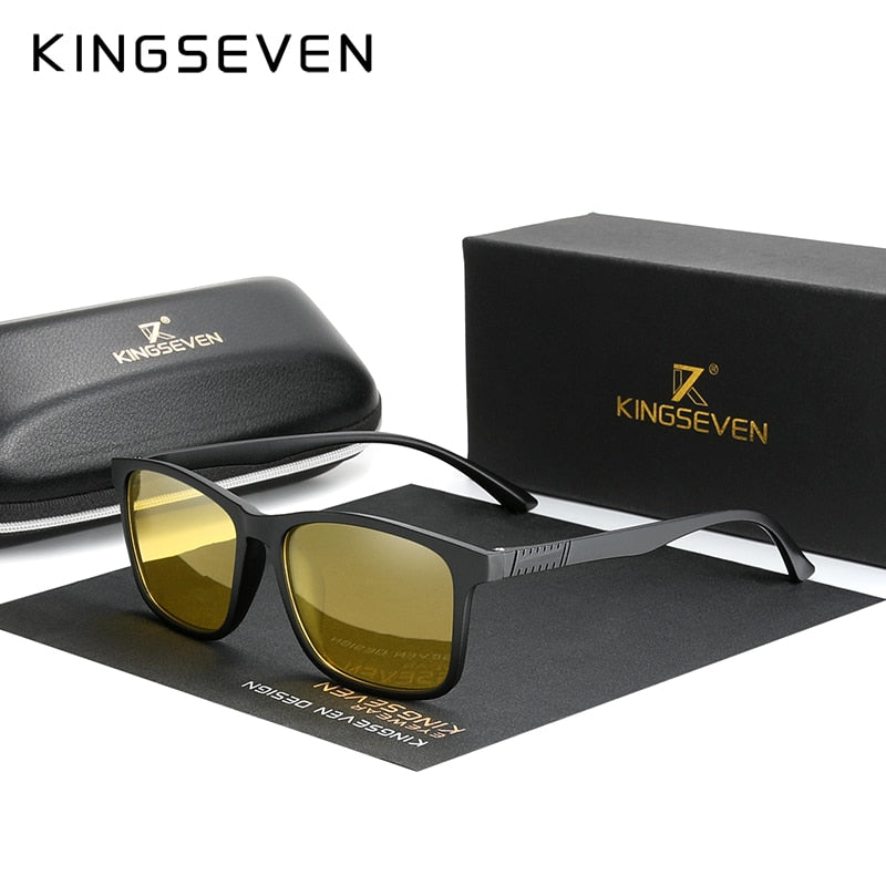 KINGSEVEN SQUARE Ultra Light TR90 Sunglasses Men Polarized Cat.3 1.1mm Thickness Lens Driving Sun Glasses Women Sports Eyewear - KiwisLove