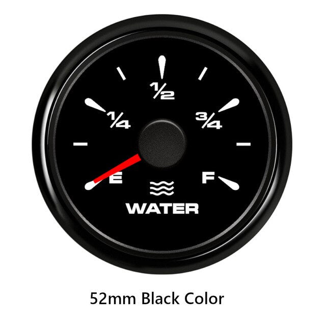 52mm Boat Car Fuel Level Gauges 0-190ohm 240-33ohm Fuel Level Meters Marine Water Level gauge Sensor Sender Unit for yacht 9-32V - KiwisLove