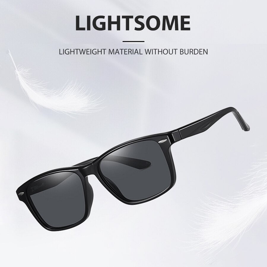 Fashion Sunglasses Men Women Gradient Sun Glasses TR90 Polarized UV400 Lens Outdoor Driving Vintage Eyewear For Male/Female 3398 - KiwisLove