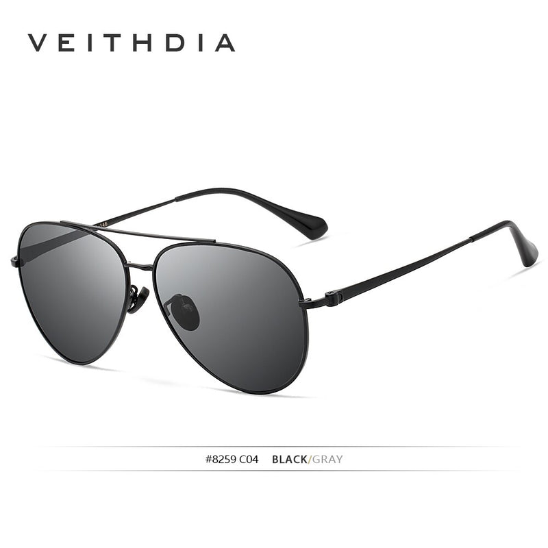 VEITHDIA Men Sunglasses Vintage Polarized UV400 Classic Brand Women Sun Glasses Coating Lens Driving Eyewear For Male V8259 - KiwisLove