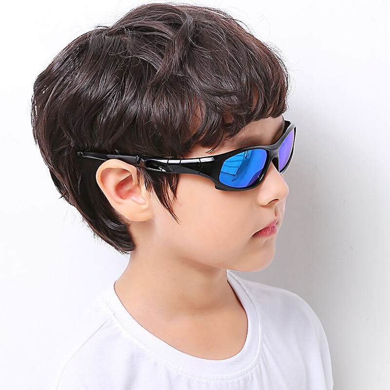 Kids Sunglasses Polarized Silicone Riding Children's Sun Glasses Boys Girls Glasses Cool Outdoor Sports Eyeglasses UV400 D816 - KiwisLove