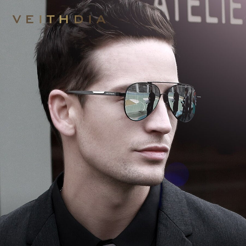 VEITHDIA Men Sunglasses Aluminum Photochromic Polarized UV400 Lens Vintage Eyewear Accessories Male Female Sun Glasses V6699 - KiwisLove