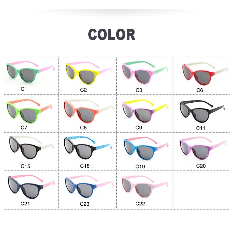 Children Kids Sunglasses Fashion Vintage Boys Girls Baby Sun Glasses UV400 Eyewear Cool Classic Sport Square Polarized Lens 8197 - KiwisLove