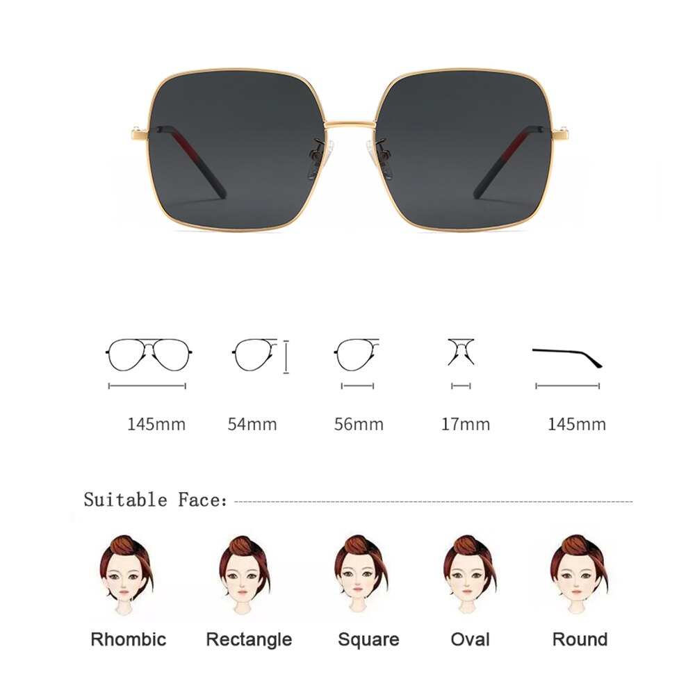 Sunglasses Women Unisex Fashion Retro Glasses Gradient Vintage Polarized UV400 Female Eyewear New Arrival For Men Ladies V9865 - KiwisLove