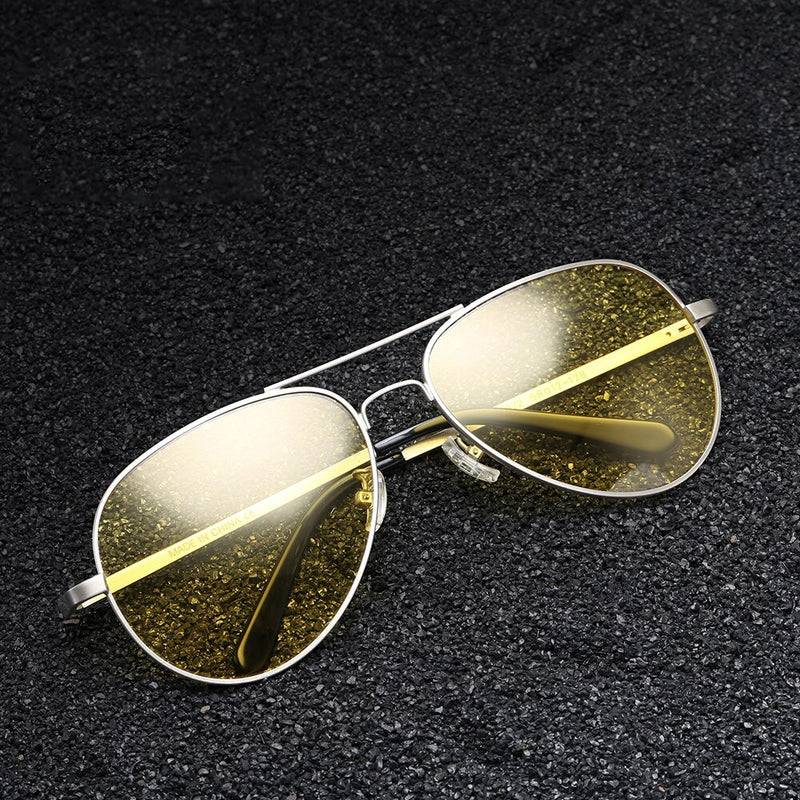 Sunglasses Men Yellow Night Vision Glasses Anti-Glare Driver Eyewear Male Pilot Polarized UV400 Eyeglasses For Female V0922 - KiwisLove