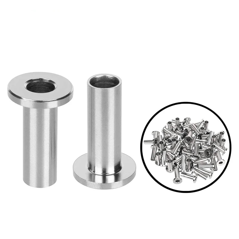 SGYM 316 Stainless Steel Protector Sleeves for 1/8 5/32 or 3/16 Inch Cable Railing with a Drill Bit