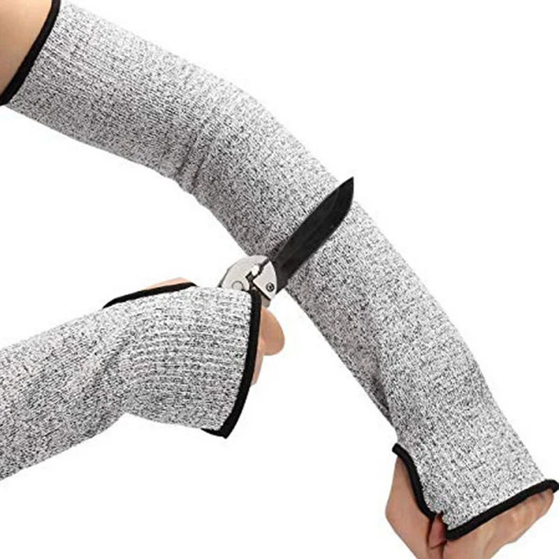 Pair 45CM HPPE Outdoor Work Safety Arm Guard Sleeve Anti-Cut Welding Protective Heavy Duty Gloves Resistant Fire Welders Cover - KiwisLove