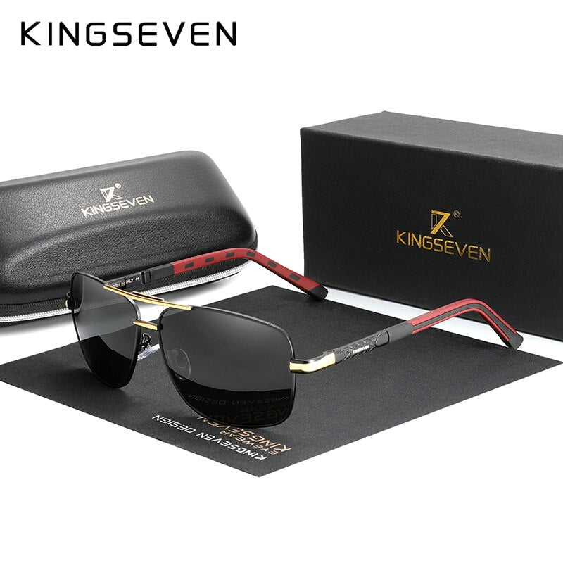 KINGSEVEN 2020 Aluminum Brand Pilot Polarized Sunglasses Men Women Fashion Frame Male Sun Glasses For Driving Oculos de sol - KiwisLove