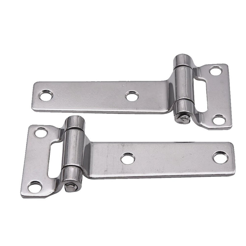 5pcs pack Stainless steel marine T Type Container Hinge Forged Truck Vehicle Hinge with 4 Fixing Screw Holes 135x58x27mm - KiwisLove