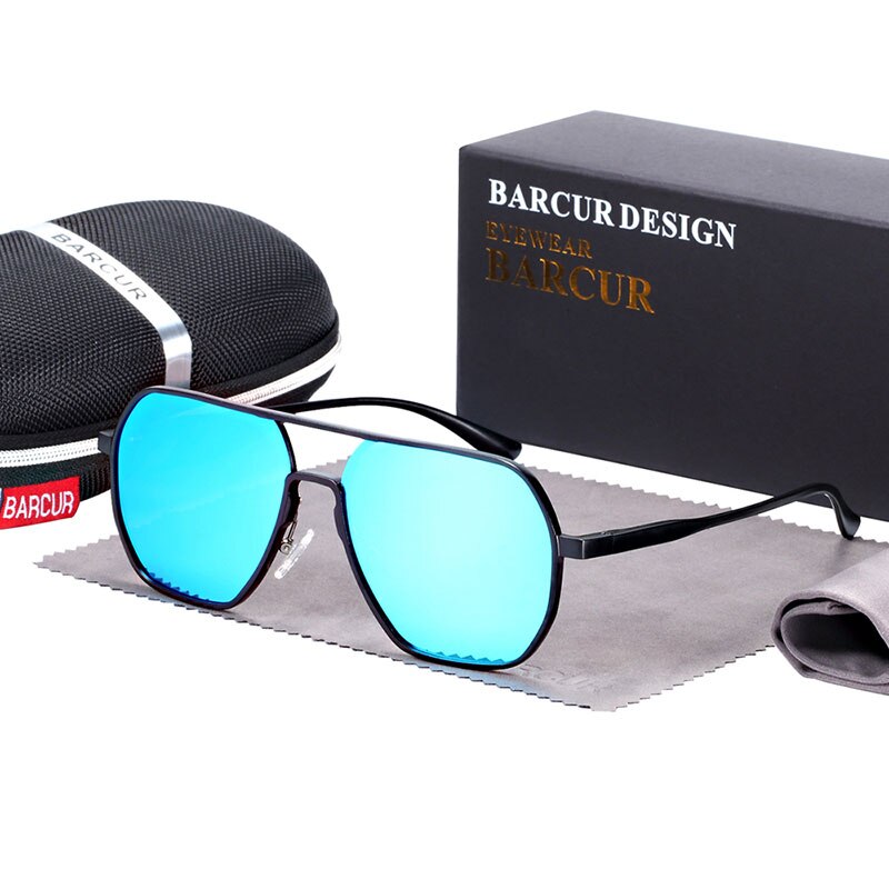 BARCUR Aluminium Magnesium Square  Minimalist  Sunglasses for Men Sun glasses for women oculos - KiwisLove