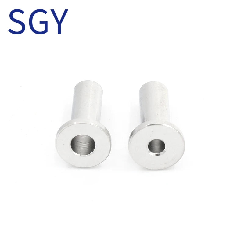 SGYM 316 Stainless Steel Protector Sleeves for 1/8 5/32 or 3/16 Inch Cable Railing with a Drill Bit