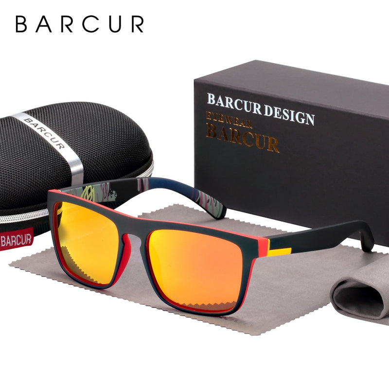 BARCUR NEW Polarized Sunglasses Men Driving Shades Male Sun Glasses For Men Oculos de sol - KiwisLove