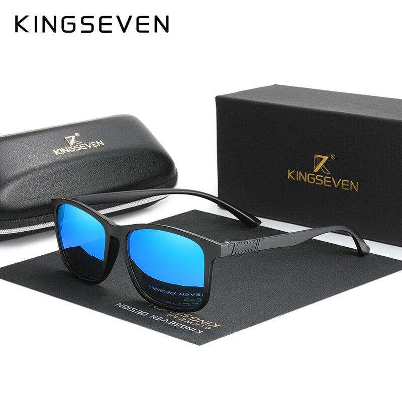 KINGSEVEN SQUARE Ultra Light TR90 Sunglasses Men Polarized Cat.3 1.1mm Thickness Lens Driving Sun Glasses Women Sports Eyewear - KiwisLove