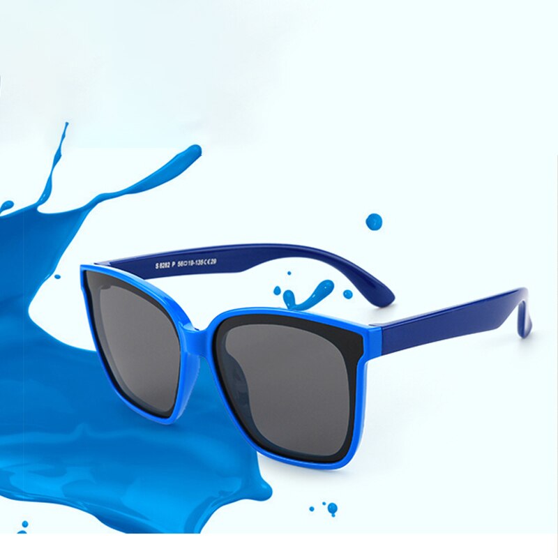 Children Kids Sunglasses Fashion Vintage Boys Girls Baby Sun Glasses UV400 Eyewear Cool Classic Square Polarized Lens S8282 - KiwisLove