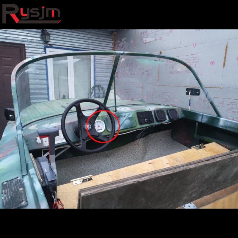 85mm REV Counter Car Boat tachometer + sensor Car Truck Tacho Marine RPM Meter with LCD Hourmeter 4000 RPM Red Backlight 12V/24V - KiwisLove