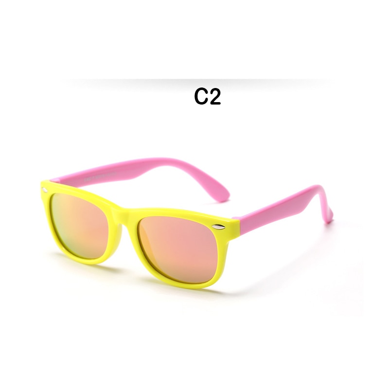 Children's Sun Glasses Polarized Lens Classic Sunglasses For Kids Babies Boy Girl Cute UV400 Protection Vintage Eyewear 802 - KiwisLove