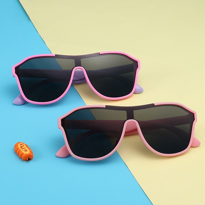 Children Sunglasses Boys Girls Kid Shades Bright Lens Polarized UV400 Protection Stylish Fashion Eyewear Baby Outdoor S8296 - KiwisLove