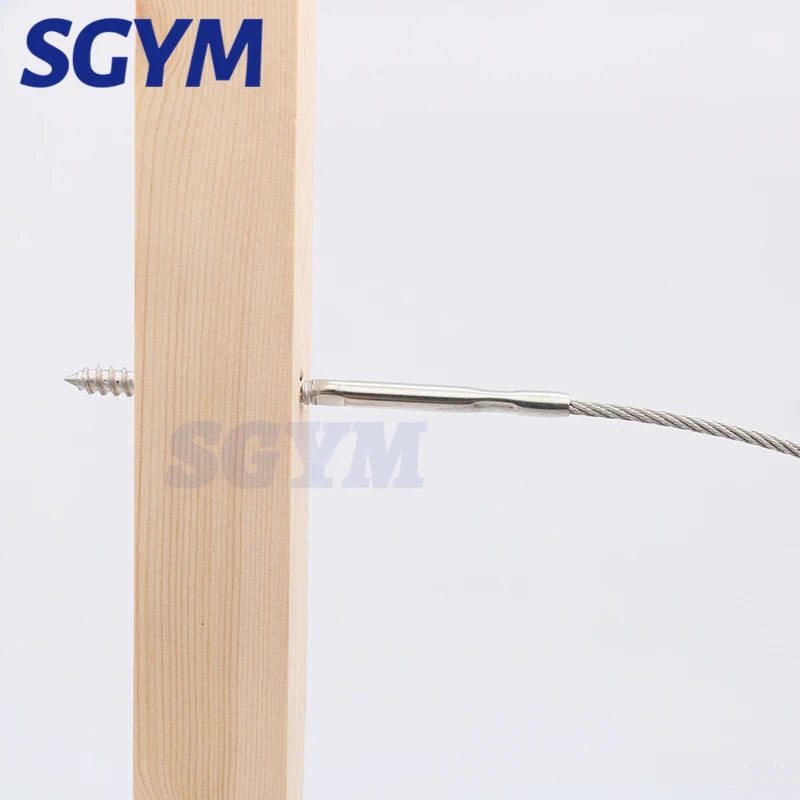 10/20/30/50pcs Swage Lag Screws Left & Right for 1/8 3/16'' Cable Railing Stair Deck Wood Post Balusters Decking Hardware