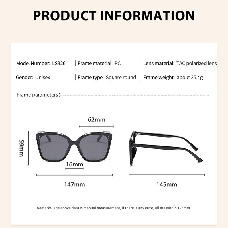 Sunglasses Women TR90 Vintage Polarized UV400 Lens Sun Glasses Luxury Crystal Ladies Outdoor Fashion Eyewear For Female S326 - KiwisLove