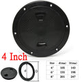 Non-slip 4/6/8 Inch Round Deck Cover Yacht Inspection Hole White Black Hatch Hand Hole Covers Inspection Work Cover Hatch - KiwisLove