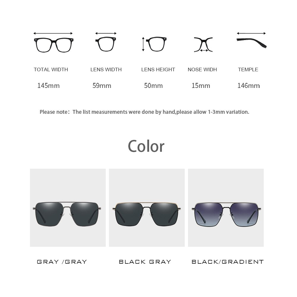 Men Sunglasses Vintage Women Polarized Classic Fashion Outdoor Sun Glasses Gradient Lens Driving Eyewear For Male/Female 19331 - KiwisLove