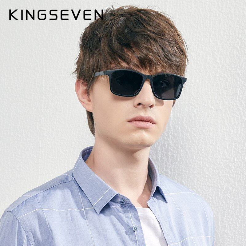 KINGSEVEN 2020 New Ultra Light TR90 Sunglasses Men Polarized Cat.3 UV400 TAC Lens Driving Sun Glasses Women Casual Eyewear - KiwisLove