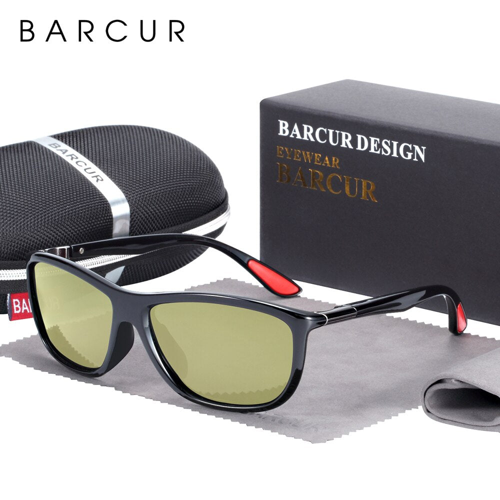 BARCUR Sports Sunglasses Men Night Vision Glasses Shades for Women lunette de soleil femme - KiwisLove