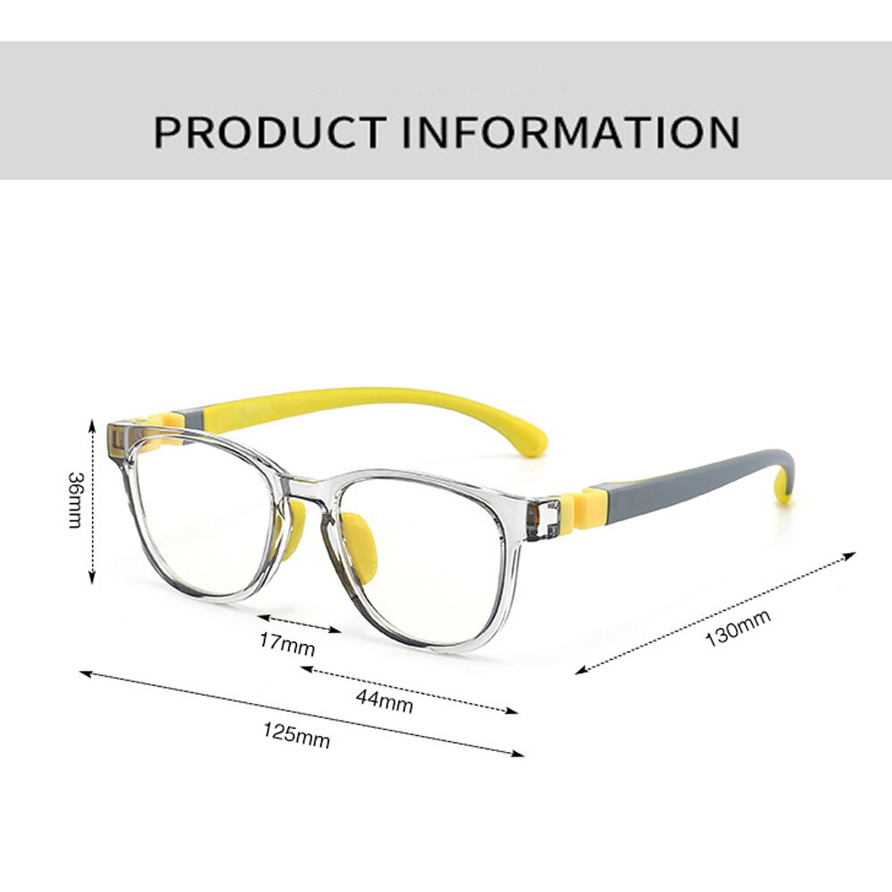 Anti-Blue Light Kids Glasses Optical Frame Children Boys Girls Computer Transparent Blocking Anti Reflective Glasses 8509 - KiwisLove