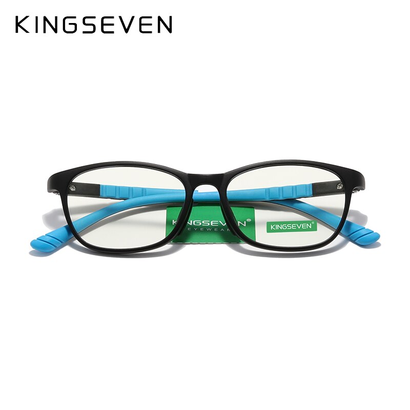 KINGSEVEN Anti Blue Light Glasses Kids Round Children Clear Bluelight Glasses Boys Girl Safety Shades Computer Glasses - KiwisLove