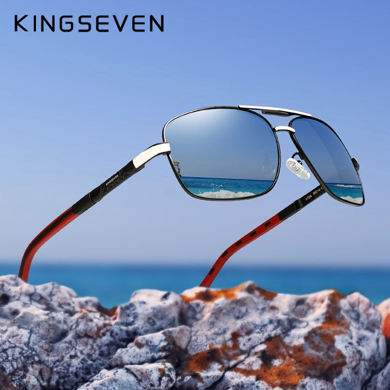 KINGSEVEN 2020 Aluminum Brand Pilot Polarized Sunglasses Men Women Fashion Frame Male Sun Glasses For Driving Oculos de sol - KiwisLove