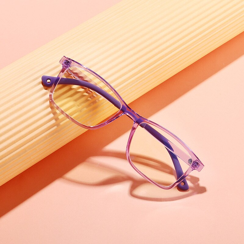 Brand Kids Glasses Anti Blue Light Blocking Boys Girls Square Ultralight Eyeglasses TR90 Optical Frames UV400 Eyewear 8500 - KiwisLove