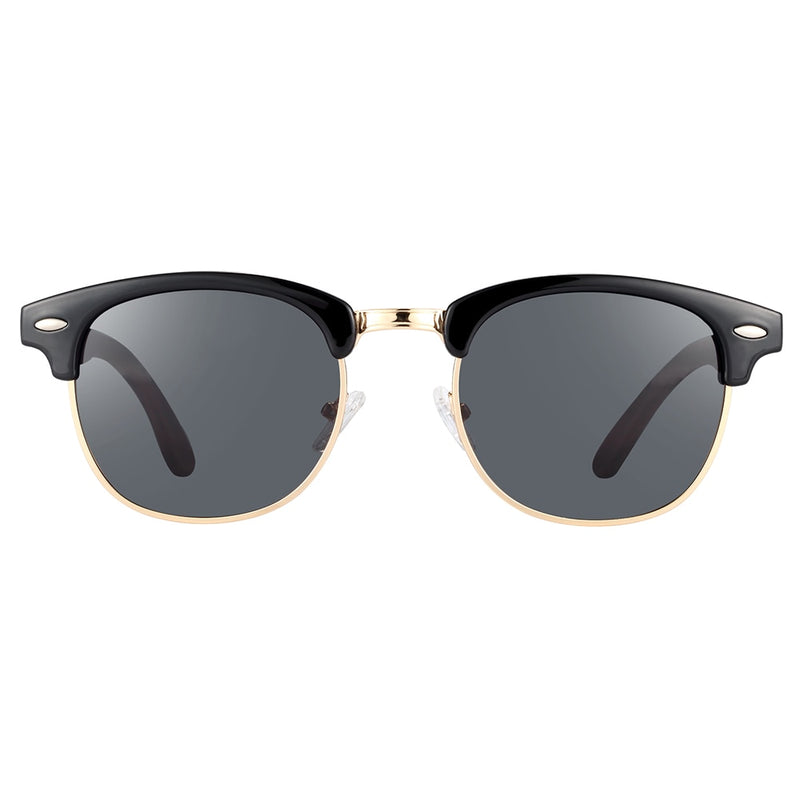 BARCUR Classic Black Walnut Wood Sunglasses Men Polarized Sun Glasses Women Handmade Wood Eyewear Oculos - KiwisLove