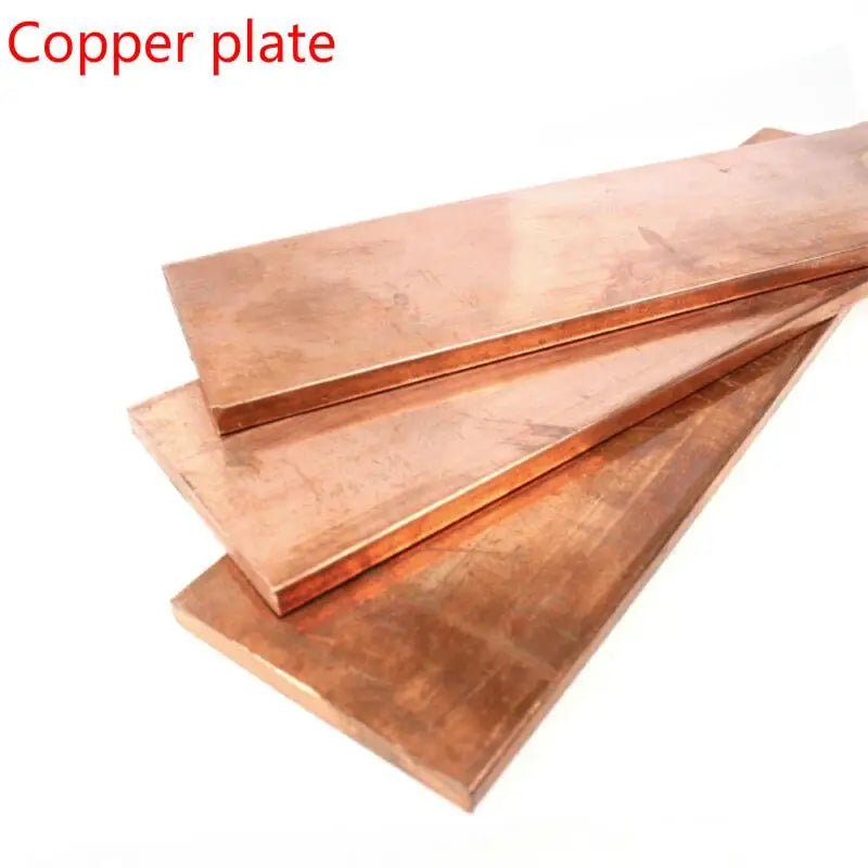 1pcs Length 100-500mm T2 Red Copper Flat Bar Strip Pure Copper Plate CNC DIY Material Thickness 1/1.5/2/3/4/5/6/8mm