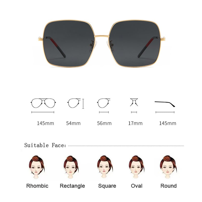 Women Sunglasses Polarized UV400 Gradient Lens Luxury Crystal Ladies Unisex Brand Designer Sun Glasses Eyewear For Female 9865 - KiwisLove