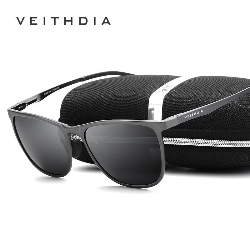 VEITHDIA Retro Aluminum Magnesium Brand Men's Sunglasses Polarized Lens Vintage Eyewear Accessories Sun Glasses For Male 6623 - KiwisLove