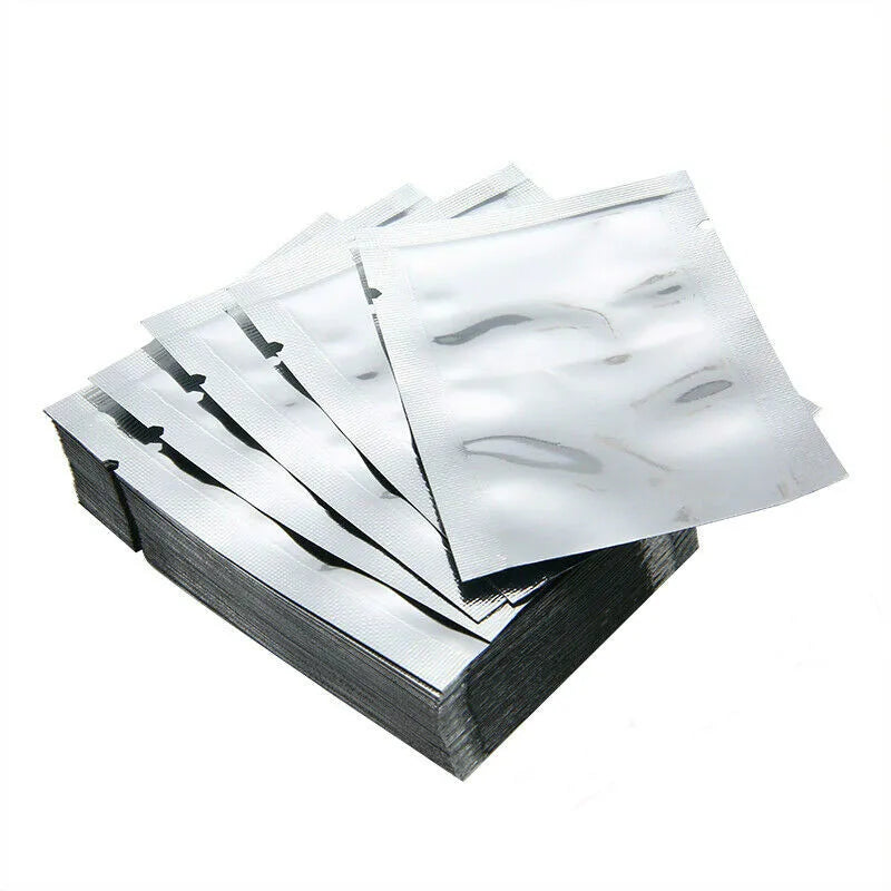 5-100PCS Heat Seal Aluminium Foil Bags Vacuum Sealer Pouches Food Grade Storage Bag Kitchen Supplies