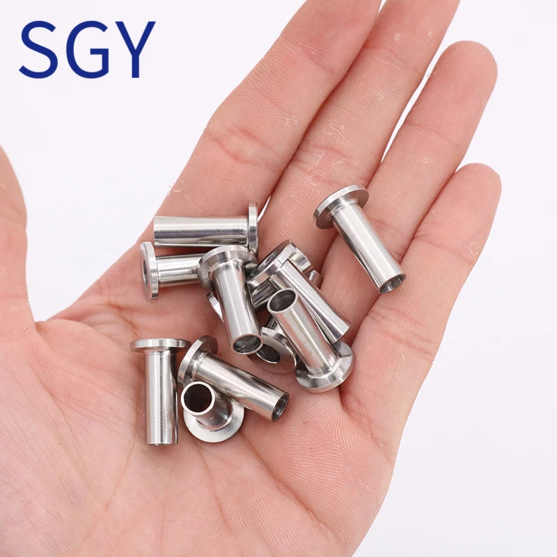 SGYM 316 Stainless Steel Protector Sleeves for 1/8 5/32 or 3/16 Inch Cable Railing with a Drill Bit