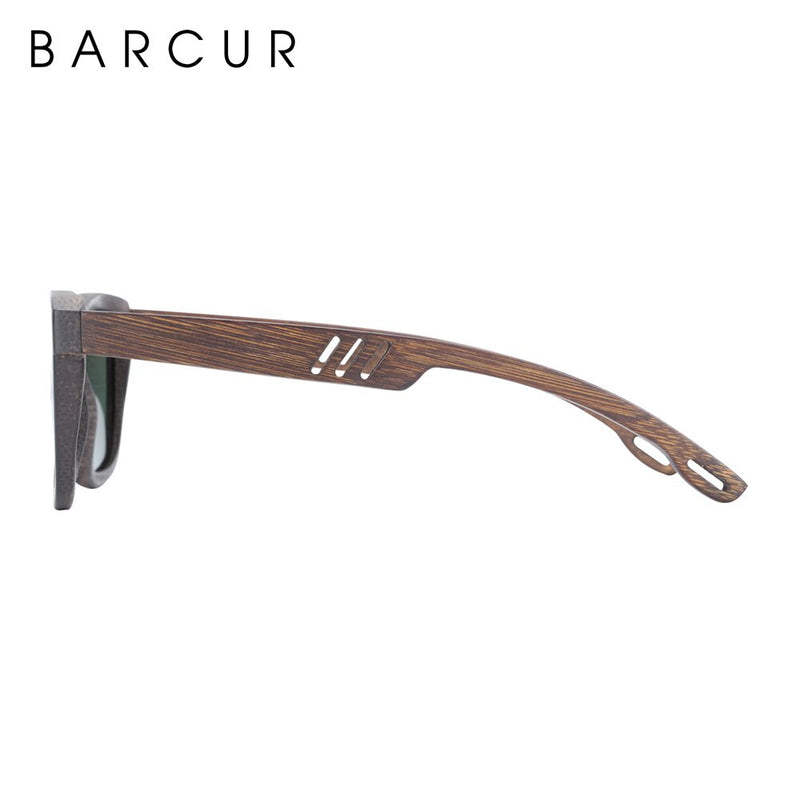 BARCUR Brown Wooden Sunglasses Polarized Sun glasses for Men Women Vintage oculos de sol lunette de soleil femme - KiwisLove