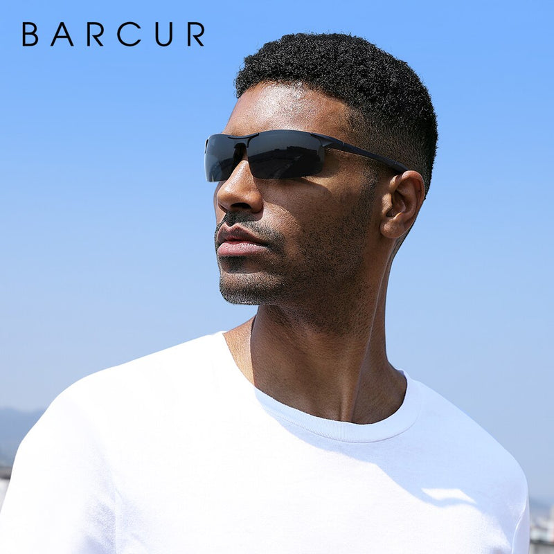 BARCUR Classic Design Aluminum Sunglasses Men Women Polarized Anti-Reflective Sun glasses Male Oculos De Sol Shades - KiwisLove