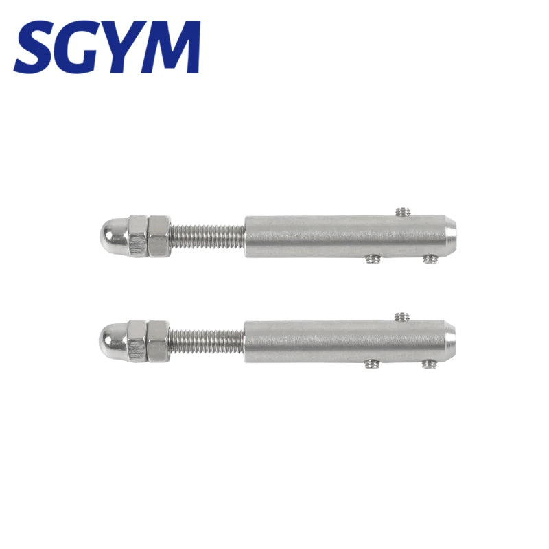32pcs Handscrew Clamp 5/32 Wire Rope 4/5mm Threaded Stud Tension End Fitting Hexagon Screw for Stair Deck Post With Fixed Tool