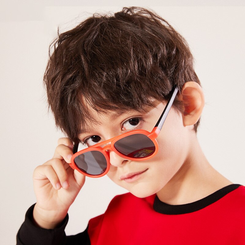 Baby Kids Sunglasses Polarized Fashion Sun Glasses Boy Girl Child Infant Sports Glasses TR90 UV400 Outdoor Eyewear 18042 - KiwisLove