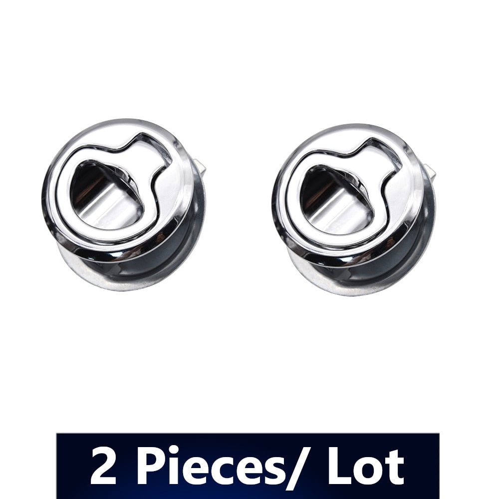 High Quality Marine Boat Stainless Steel Flush Pull Locker Hatch Latch Lift Handle Small Size For RV Yacht Camper Deck 2/4/10Pcs - KiwisLove