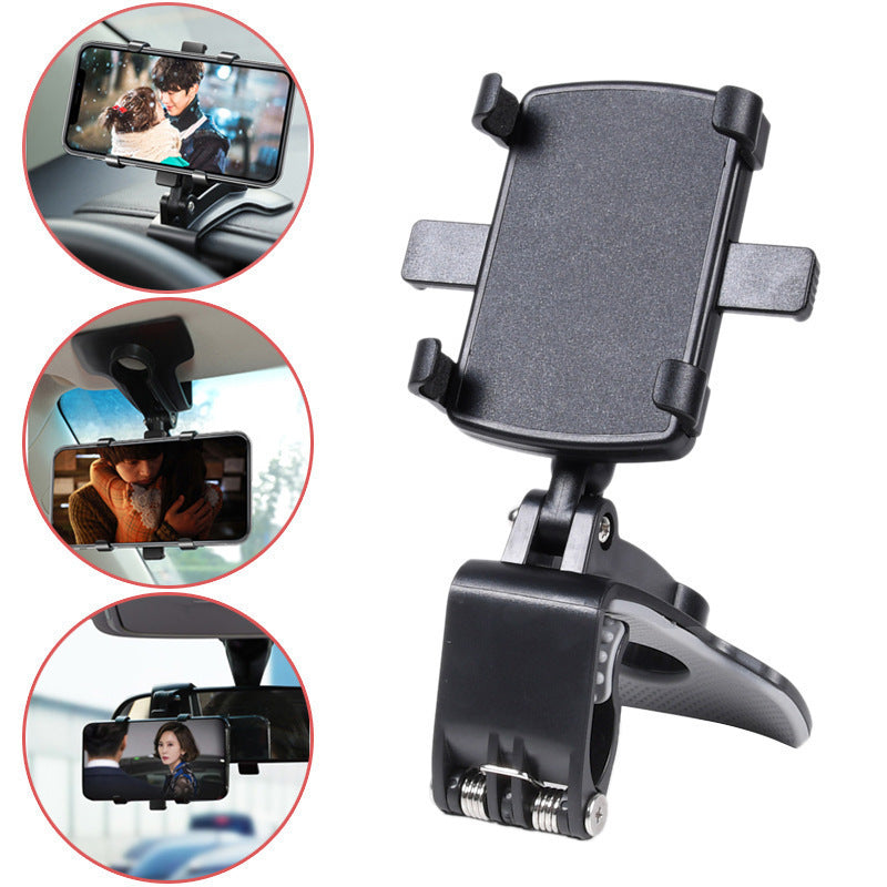 NZ Stock Dashboard Phone Holder – 360° Rotatable Non-Slip Vehicle Mount for Navigation, Rearview Mirror Compatible - KiwisLove