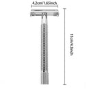NZ Stock Qshave Double Edge Safety Razor | Long Handle Butterfly Open | 1 Handle + 5 Blades | - KiwisLove