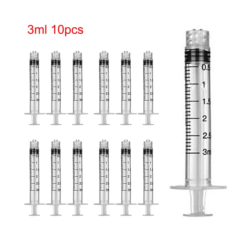 1/5/10pcs Luer Lock Syringes 3ml 5ml 10ml 20ml 30ml 50ml 100ml plastic syringe hydroponics Nutrient Syringe Tools Sampler