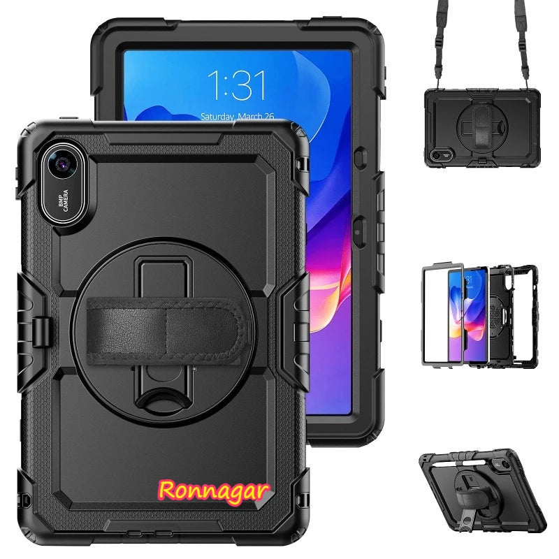 Heavy Duty Rugged Cover for Xiaomi Redmi Pad 2 11inch 2025 Shoulder Strap Built-in Screen Protector for Redmi Pad 2 11'' Tablet
