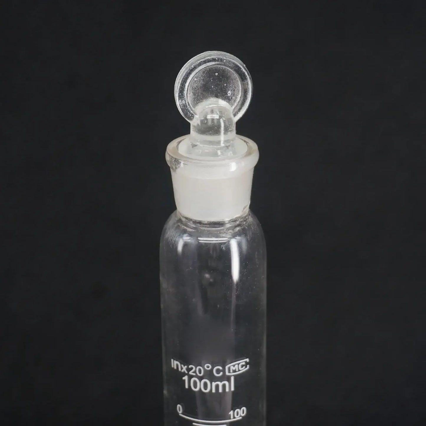 100ml 100cc Glass Measuring Cylinder With Plug Stopper Graduated Lab Laboratory - KiwisLove