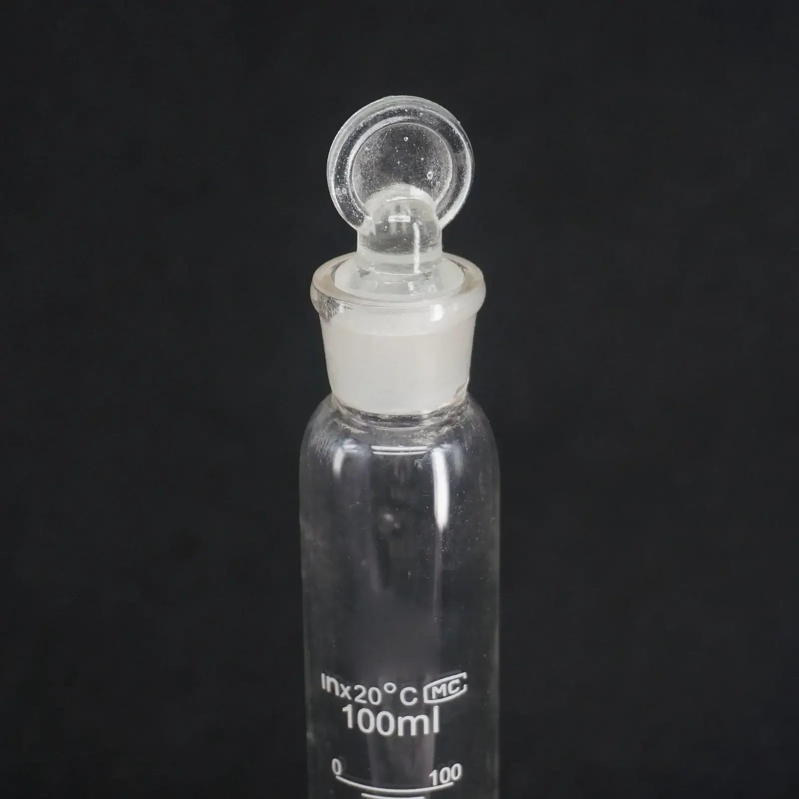 100ml 100cc Glass Measuring Cylinder With Plug Stopper Graduated Lab Laboratory - KiwisLove