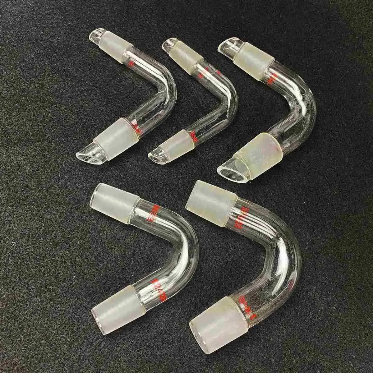 #14 #19 #24 #29 #34 Joint Equal Reduce Borosilicate Glass Distillation Adapter Distilling Head 75 Degree Bend Lab ware - KiwisLove