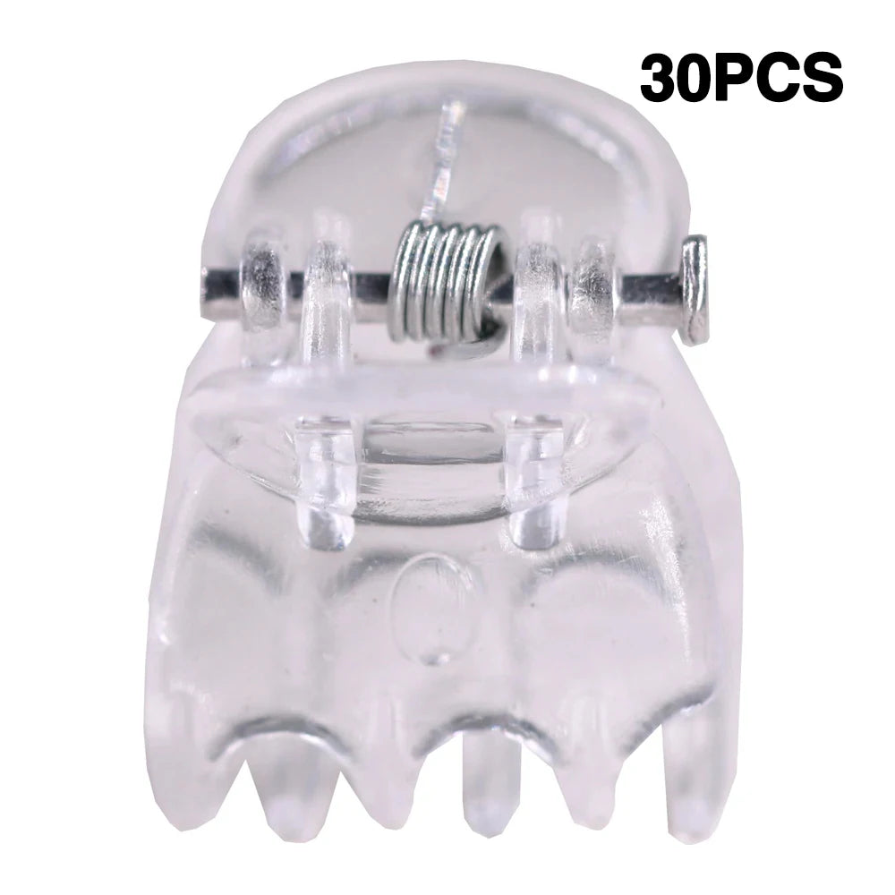 30/50PCS Transparent Garden Plant Clips Clear Plastic 6-Claw Orchid Clamp Flower Climbing Stem Butterfly Decorative  Support Too